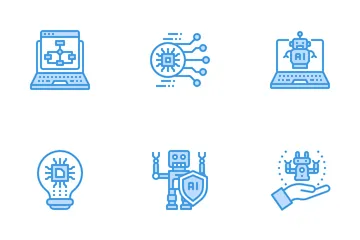 Künstliche Intelligenz Symbolpack