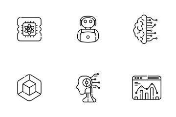 Künstliche Intelligenz Symbolpack