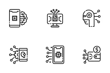 Künstliche Intelligenz Symbolpack