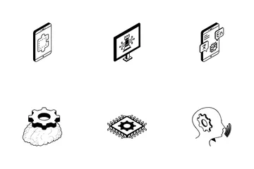 Künstliche Intelligenz Icon Pack