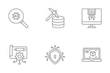 Künstliche Intelligenz Symbolpack