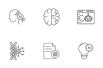 Künstliche Intelligenz Symbolpack