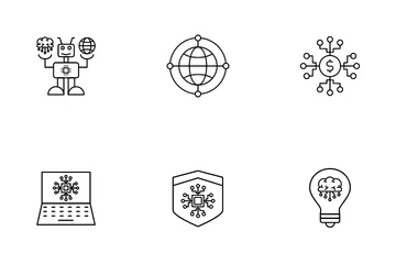 Künstliche Intelligenz Symbolpack