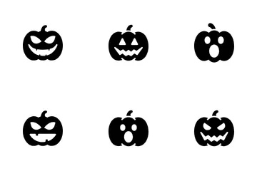 Kürbis Halloween Symbolpack