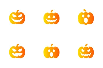 Kürbis Halloween Symbolpack