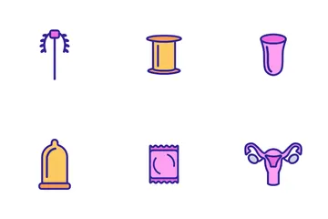 La contraception Pack d'Icônes