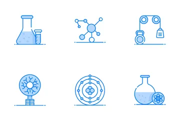 La physique quantique Pack d'Icônes