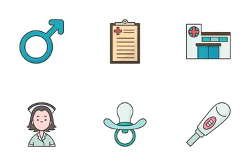 La santé reproductive Icon Pack