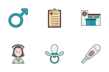 La santé reproductive Pack d'Icônes