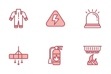 La sécurité du travail Icon Pack