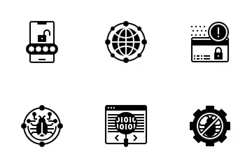 La seguridad cibernética Paquete de Iconos