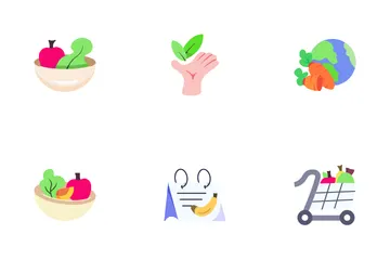 La vie d'un végétalien Pack d'Icônes