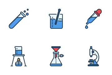 Laboratório de ciências Pacote de Ícones
