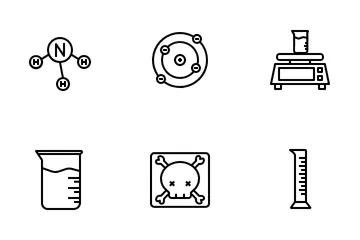 Laboratorio de química Paquete de Iconos