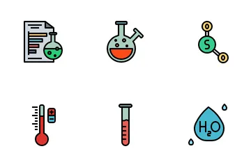 Laboratorio de química Paquete de Iconos