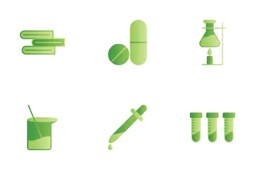 Laboratório de química Pacote de Ícones