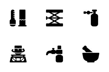 Laboratory Equipments Icon Pack