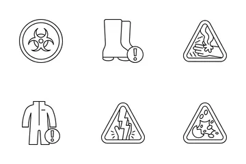 Laboratory Safety Icon Pack