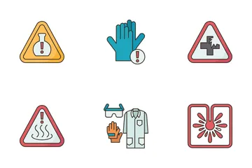 Laboratory Safety Icon Pack