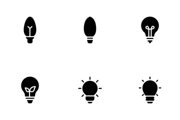 Lâmpada elétrica Pacote de Ícones