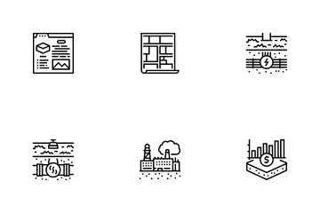 Land Property Business Icon Pack