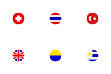 Länderflaggen Symbolpack