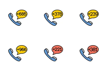 Landesvorwahl Symbolpack