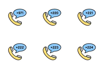 Landesvorwahl Symbolpack