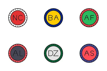 Landesvorwahl Symbolpack