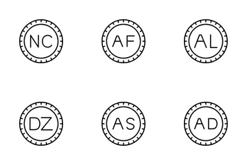 Landesvorwahl Symbolpack