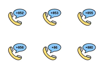 Landesvorwahl Symbolpack