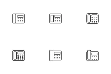 Landline Phone Icon Pack