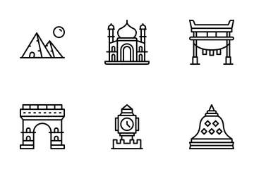 Landmark And Monument Icon Pack