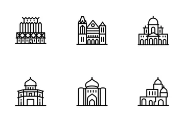 Landmarks And Universities Icon Pack