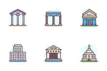 Landmarks And Universities Icon Pack