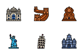 Landmarks In The World Icon Pack
