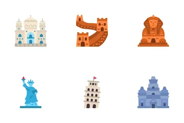 Landmarks In The World Icon Pack