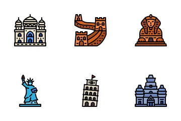 Landmarks In The World Icon Pack