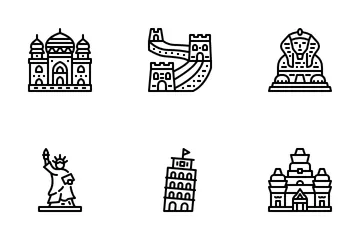 Landmarks In The World Icon Pack