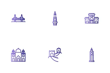 Landmarks & Monuments Icon Pack