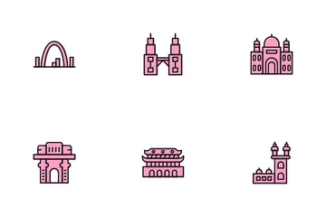 Landmarks & Monuments Icon Pack