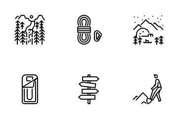 Landscape Camping Icon Pack