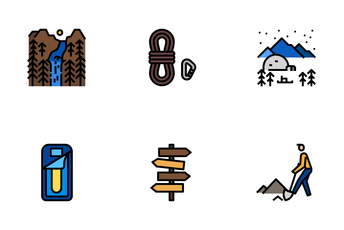Landscape Camping Icon Pack