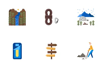 Landscape Camping Icon Pack