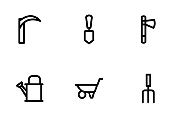Landscaping Equipment Icon Pack