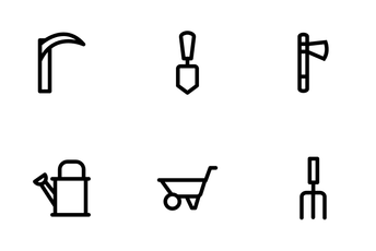 Landscaping Equipment Icon Pack
