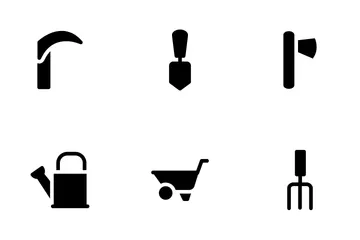 Landscaping Equipment Icon Pack