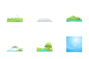 Landschaft Natur Icon Pack