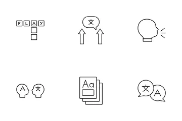 Language Learning Icon Pack