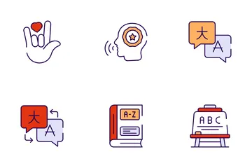 Language Learning Icon Pack
